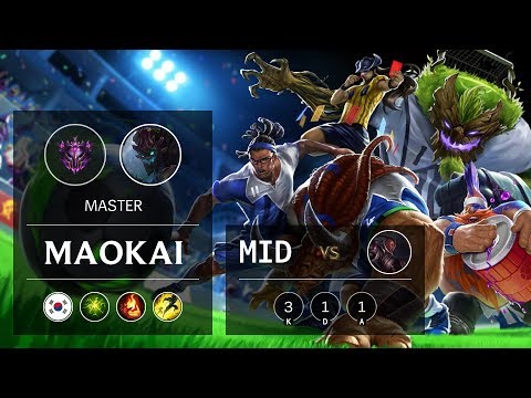 Maokai Mid vs Lucian - KR Master Patch 10.1