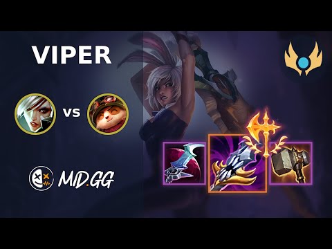 MID.GG: [ Viper ] Riven TOP vs Teemo | NA CHALLENGER | LOL Season 2024