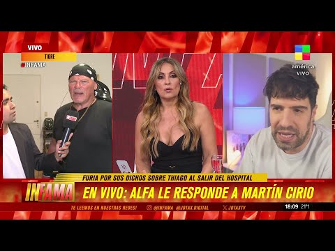 📢ALFA LE RESPONDE A MARTÍN CIRIO POR SUS DICHOS SOBRE THIAGO MEDINA