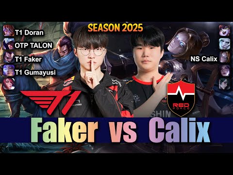 T1 Faker vs NS Calix - Faker YASUO vs Calix ORIANNA Mid - Patch 25.16 KR Ranked | lolrec