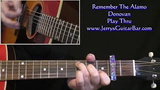 Donovan Remember The Alamo | Guitar Play Thru