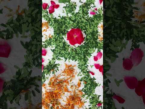 flower rangoli #youtubeshorts #shorts #trading #viral #reels #flowers #rangoli #art #craft #lakshit