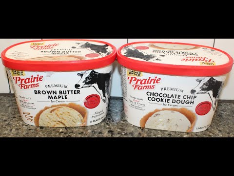 Prairie Farms Ice Cream: Brown Butter Maple & Chocolate Chip Cookie Dough Review