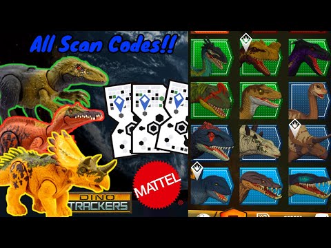 New Jurassic World Dino Trackers 2023 Facts App Scan Codes!!