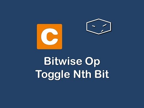 bitwise op toggle nth bit in c