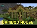 How To Builld A BAMBOO HOUSE in Minecraft - TUTORIAL
