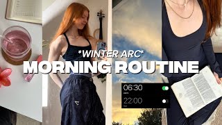 *WINTER ARC* morning routine backed by science | how to wake up early in winter