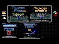 Thunder Force III Mega Drive Arcade SNES Comparison Triple Longplay