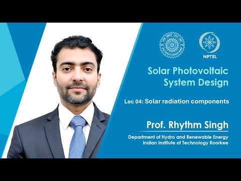 Solar Photovoltaic System Design Promo Video by Prof Rhythm Singh IIT Roorkee