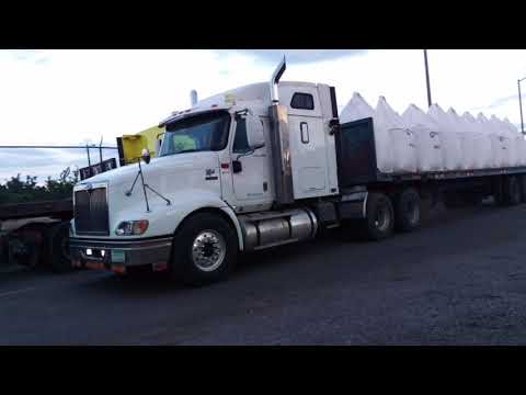 limestone haulage at night