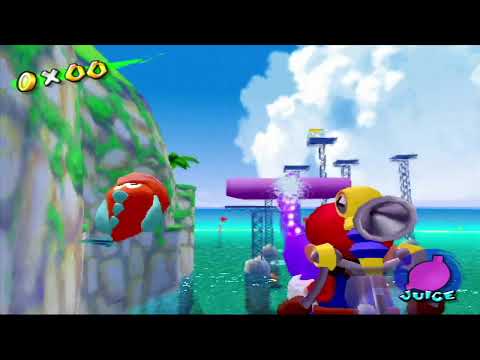 [GCN 4K] Super Mario Sunshine - Ricco Harbor: Episode 8 - Yoshi's Fruit Adventure