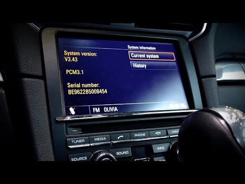 Porsche PCM3.1 system version information hidden menu