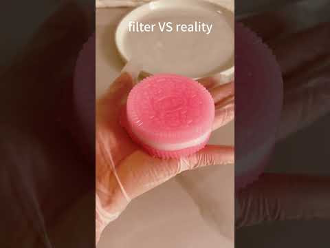 Filter vs Reality #oreo #taba #squishy #diycraft #handmade #fyp #ytshorts