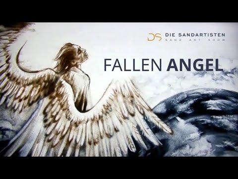 Sandmalerei Fallen Angel | Die Sandartisten