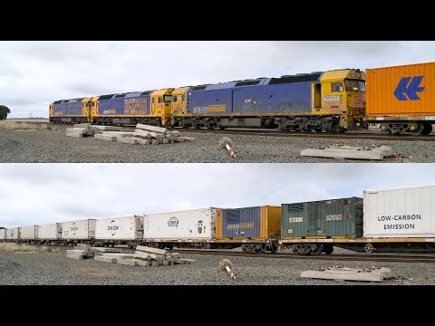 7902V Mildura Container Train At Gheringhap / Batesford (16/9/2024) - PoathTV Railways