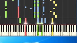 [Piano Tutorial Synthesia]Nuvola - Zucchero