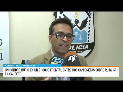 Identificaron al hombre que murió en el choque frontal en Caucete