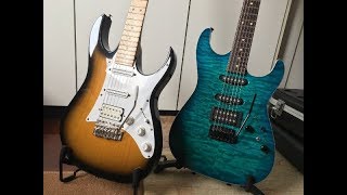 Video thumbnail for Ibanez AT100 Andy Timmons Signature vs Tom Anderson Drop Top Shootout - Crunch Sound by jem555bkk