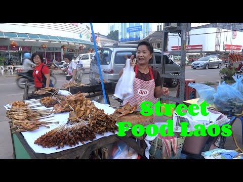 LAOS FOOD, STREET FOOD IN LAOS, ASIAN STREET FOOD