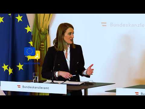Video Thumbnail: Freedom for Iran, Control Migration & Cut Red Tape! EU Must Act NOW! – Roberta Metsola in Vienna