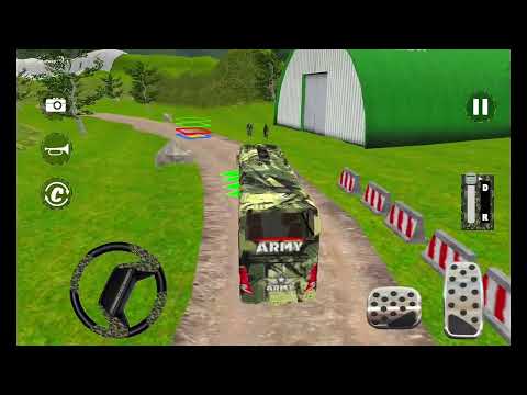 Army Soldier Bus Driving Simulator #1: US Offroad Transport Duty Driver 3D - Android Gameplay