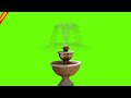 Fountain Green Screen Chroma Key Water Fountain