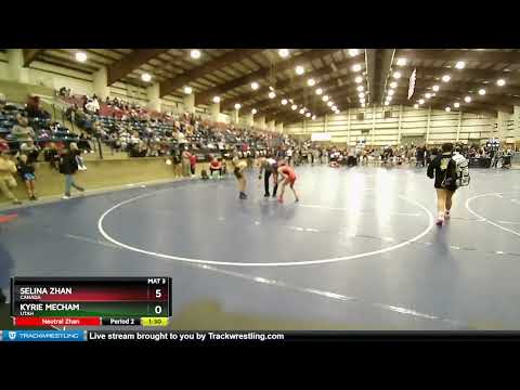 92 Lbs Cons. Round 1 - Kyrie Mecham, Utah Vs Selina Zhan, Canada 878c