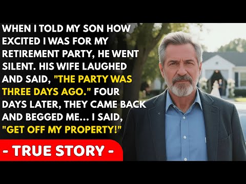 My Son Threw My Retirement Party Without Me. Four Days Later, He Begged Me...