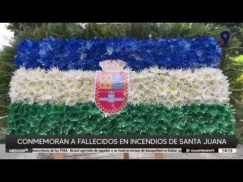 Conmemoran a fallecidos en incendios de Santa Juana en 2023