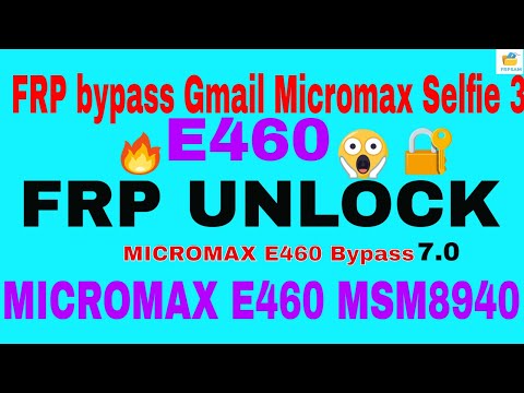 Micromax Selfie 3 E460 FRP | Bypass Google  Account | 100% Done