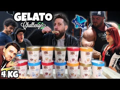 GELATO Challenge - MANGIO 4 KG di gelato nella palestra di DANNY LAZZARIN - MAN VS FOOD
