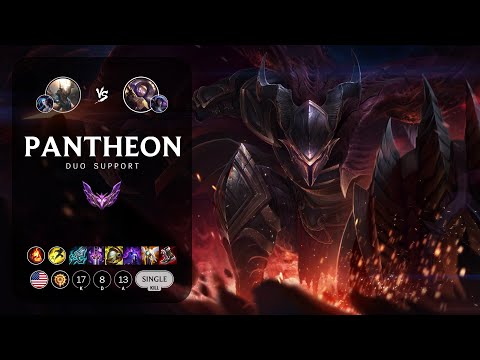 Pantheon Support vs Blitzcrank - NA Master Patch 13.21