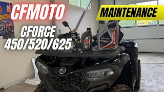 Mantenimiento completo de CFMOTO CFORCE 450/520/625 | Mantenimiento de ATV