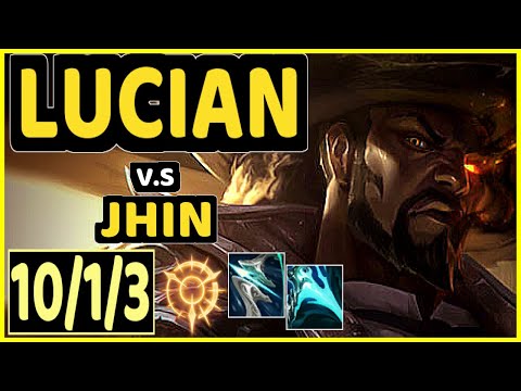 ICE (LUCIAN) vs JHIN - 10/1/3 KDA BOTTOM ADC GAMEPLAY - KR Ranked MASTER