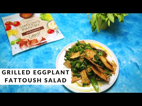 Middle Eastern-Style Grilled Eggplant Fattoush Salad by Matt Sinclair