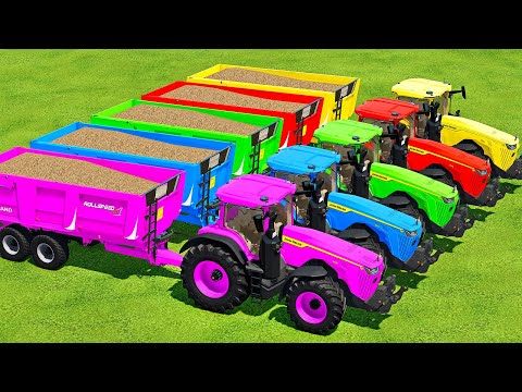 HARVEST, LOAD & TRANSPORT POPLAR WITH JOHN DEERE TRACTORS & HARVESTERS - Farming Simulator 22