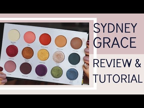 Indie Makeup Review: Sydney Grace Autumn's Reign Eyeshadow Palette | Bailey B. Video