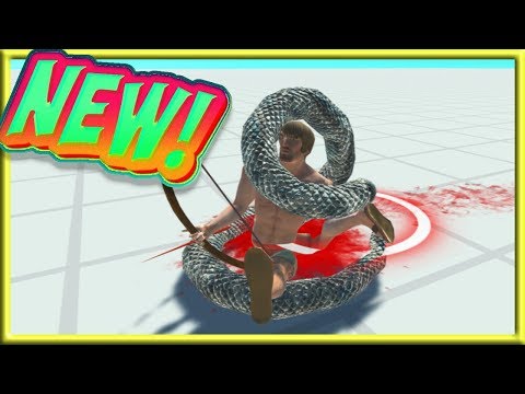 New! Green Anaconda vs Every Unit 1v1 (1/2) - Animal Revolt Battle Simulator Gameplay