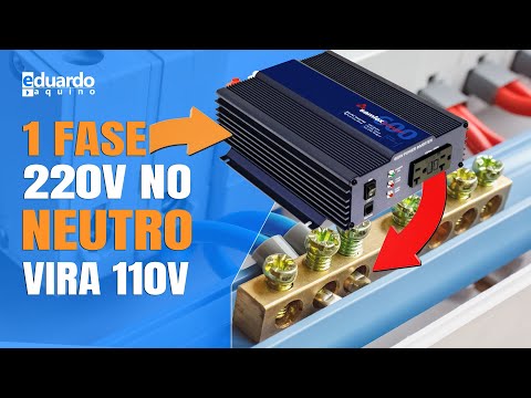 1 Fase de INVERSOR OFFGRID 220V no Neutro ou no Terra Vira 110V? MITO ou FATO?