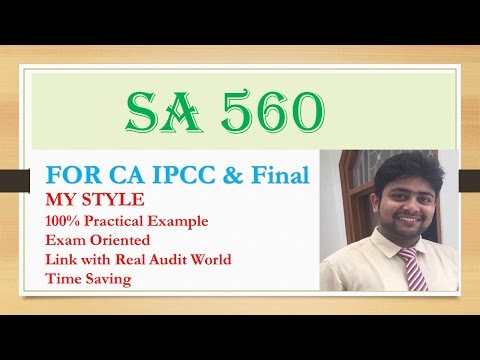 SA 560 Subsequent Event| Standard On Auditing 560| Subsequent Event Video