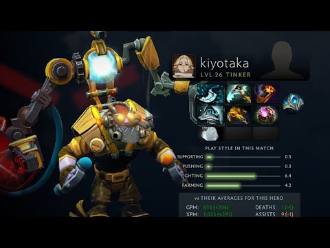 Dota 2 Replay 7.32E kiyotaka's Tinker MVP  [HellRaisers vs Team Spirit]