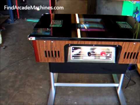 Taito Space Invader Tabletop Cocktail Arcade Machine with Powder Coated Silver Legs