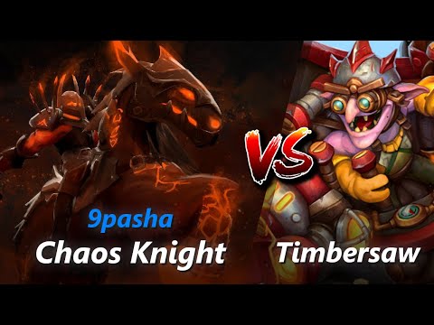 How to Chaos Knight safelane vs Timbersaw (feat. 9pasha) | First 10 minutes