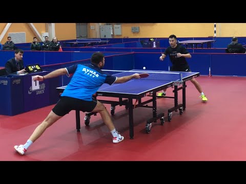 P. KRASTEV (black) vs. K. POPOV (blue) | 2020 Bulgarian Table Tennis Championship | 1/2 FINAL