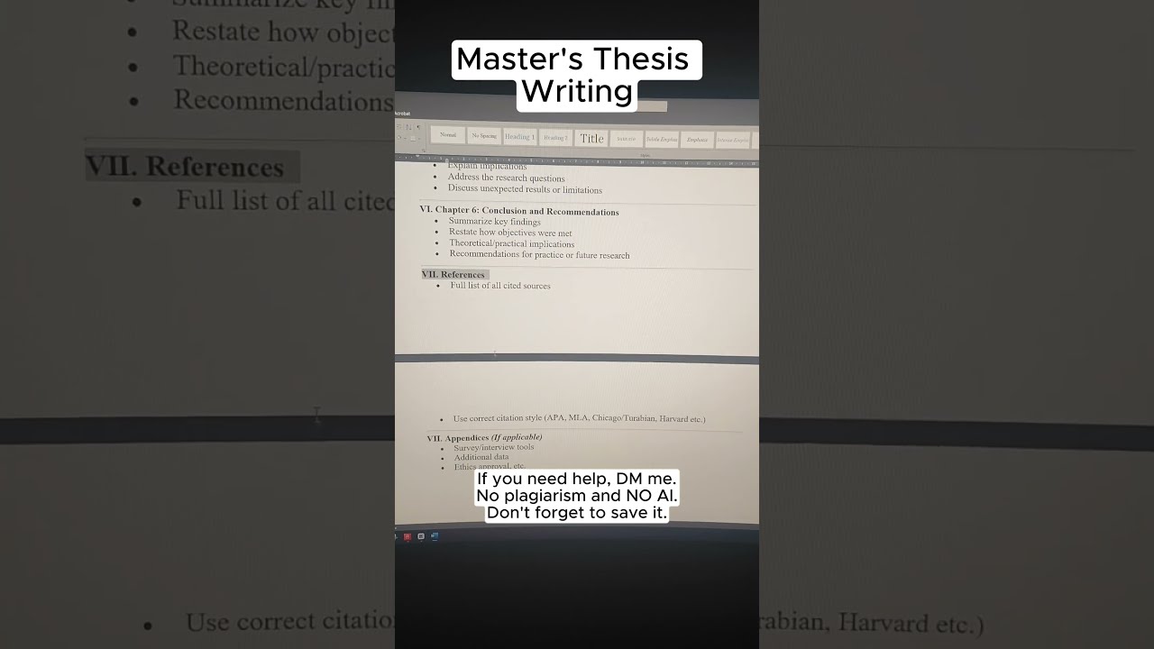Master’s Thesis Outline. ✅ #ThesisOutline #GradSchool #AcademicWriting