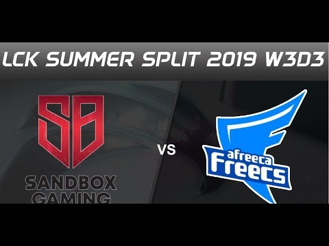 SANDBOX Gaming vs Afreeca Freecs | LCK Summer 2019 W3G2 | FULL GAME