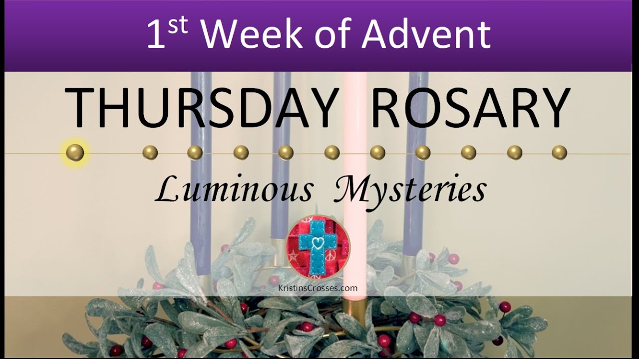Thursday Rosary • Luminous Mysteries of the Rosary 💚 December 5, 2024 VIRTUAL ROSARY - MEDITATION
