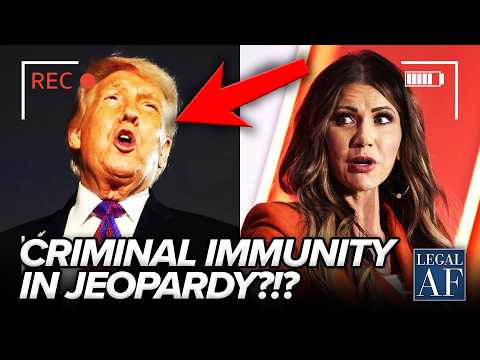 Could Kristie Noem FRAUD SCANDAL Cause Trump to LOSE His IMMUNITY?