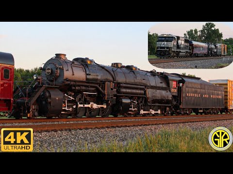 NS 957 with Norfolk & Western 2-8-8-2 #2156 in tow! Up-Close & Departing! 6/12/20
