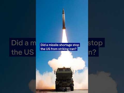 Did a missile shortage stop the US from striking Iran further? | DW News